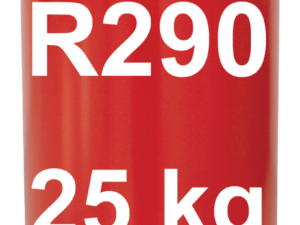 R290 (Propane) Refrigerant Gas Cylinder, 25 kg – Valve 21.7 x 1/14" LW (T-PED / EN 13322-1 Certified)